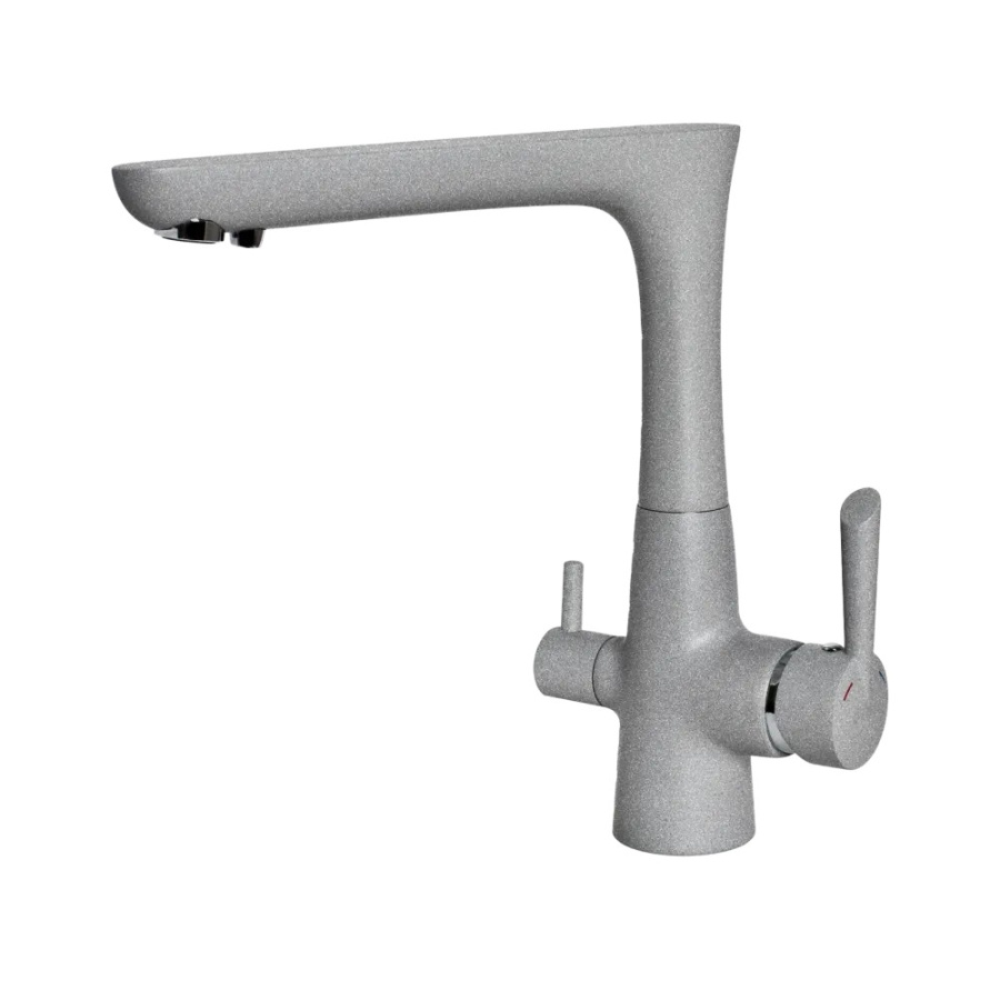 Смеситель GranFest 3223, d=40 мм, серый