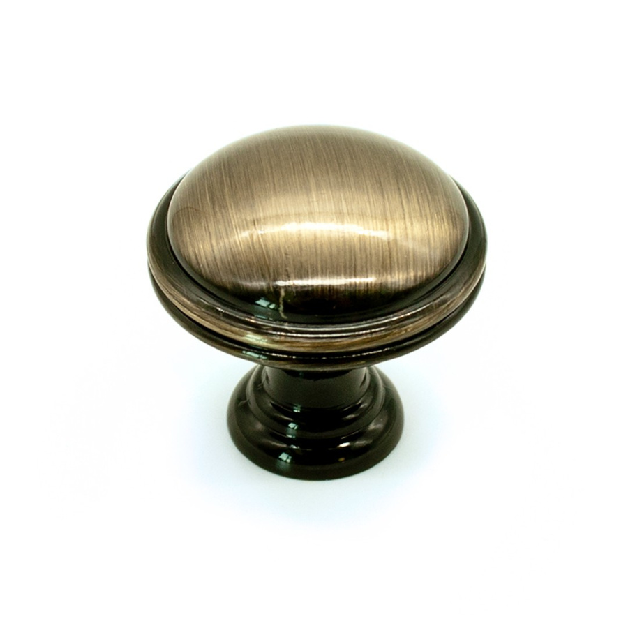 Ручка-кнопка, GR49-GAB2, d=29мм, металл, античная латунь, Gamet