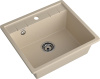 Мойка GranFest QUADRO 561, 560х500 мм, кашемир