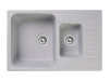Мойка GranFest QUARZ 21К, 737х480 мм, серый (прямоугольная, 1,5 чаши, без сифона)