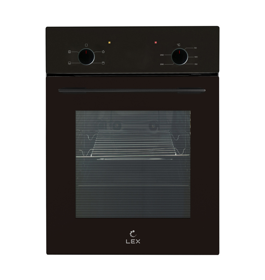 Духовой шкаф EDM 4545 BBL, 45 см, стекло, черный, Lex