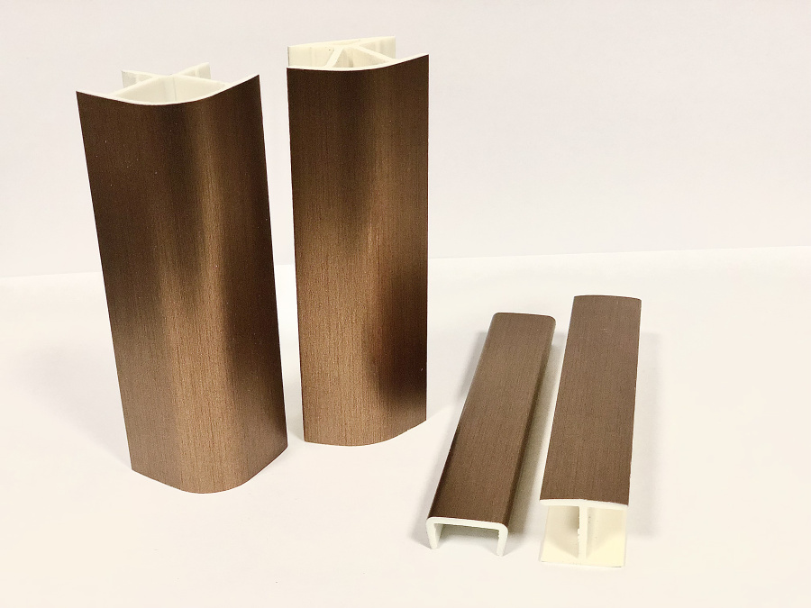 Угол 90* для цоколя универсальный, h=100мм, пластик, бронза (42), Россия