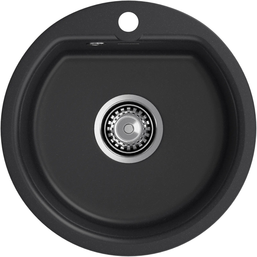 Мойка GranFest SMART 435, d=434 мм, черный (без сифона) 