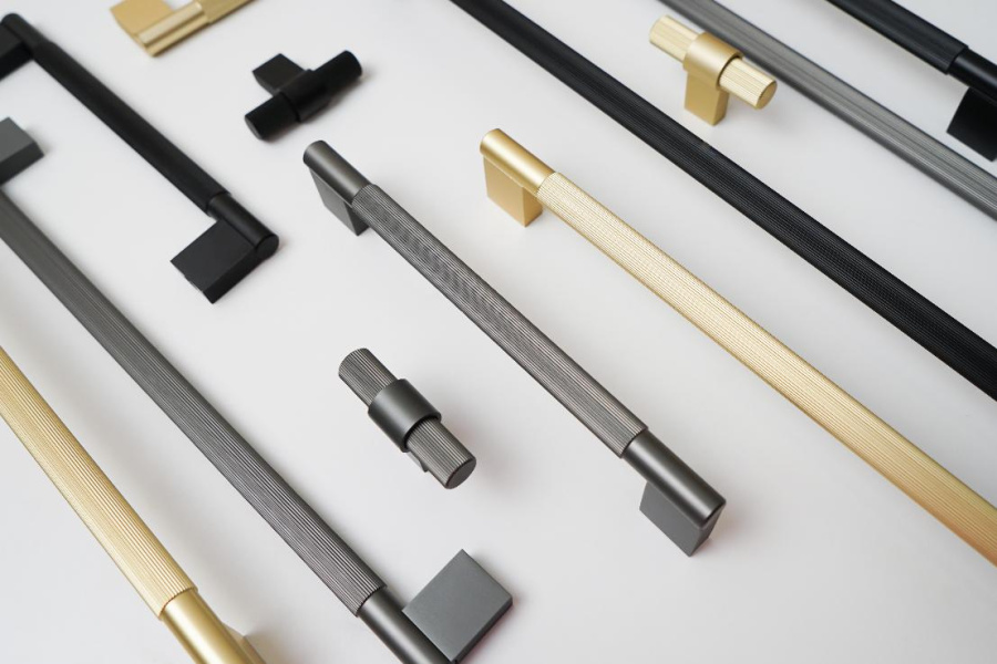 Ручка-скоба, 846, 160мм, металл, графит