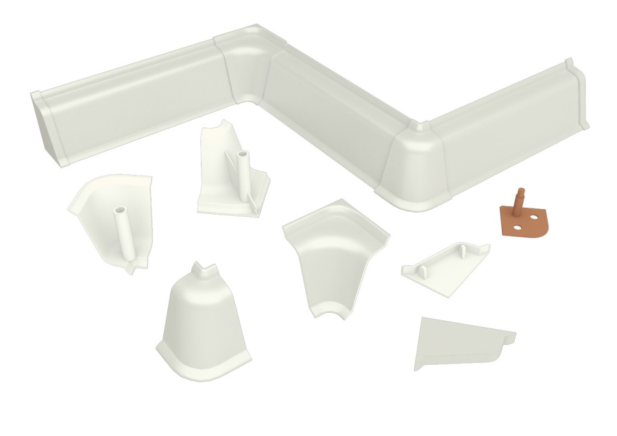 К-т д/плинтуса LB37 лукка (1внутр+1внеш+2загл)