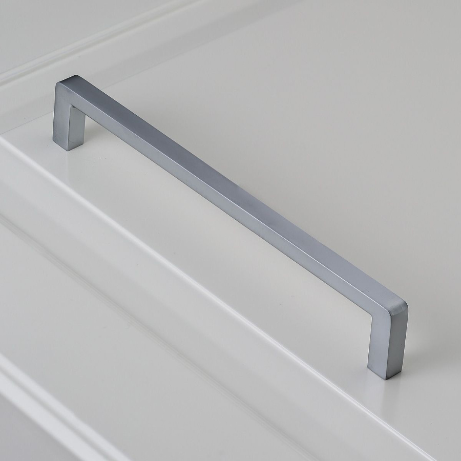 Ручка-скоба, BAGIO, 192мм, металл, матовый хром