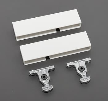 Держатель передней панели ящика, левый и правый,  (H84), HISSEN