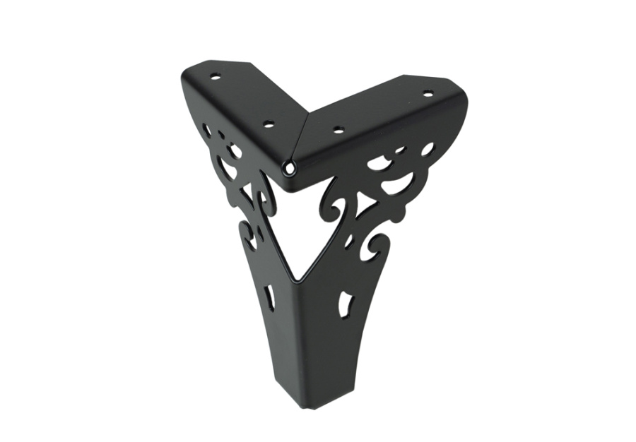 Опора нерегулируемая, h=150мм, металл, черный матовый, JET