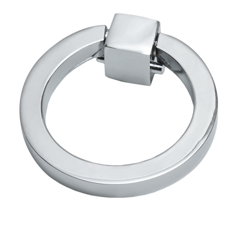 Ручка-кольцо, 121, d=50мм, металл, хром