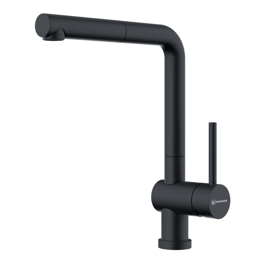 Смеситель Akashi-S-BL, латунь, черный