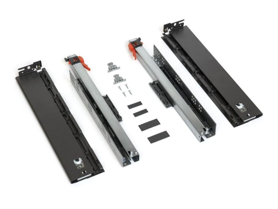 Ящик ALPHABOX с доводчиком (SC), H116/63мм, L=450мм, антрацит, инд.упак., Samet