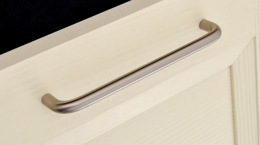 Ручка-скоба, 107, 128мм, металл, брашированный никель