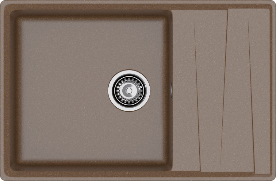 Мойка GranFest LEVEL 760L, 760х500 мм, терракот
