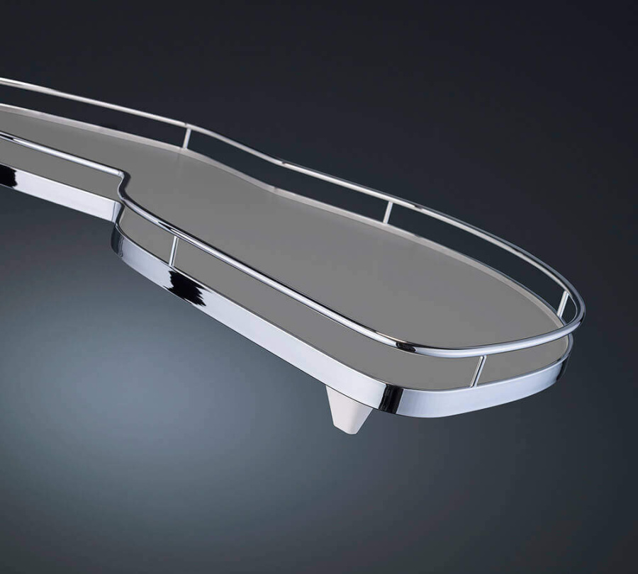 Механизм Леманс 500мм в угловой шкаф, 2 полки, H 600-750мм, правый, хром, Kessebohmer