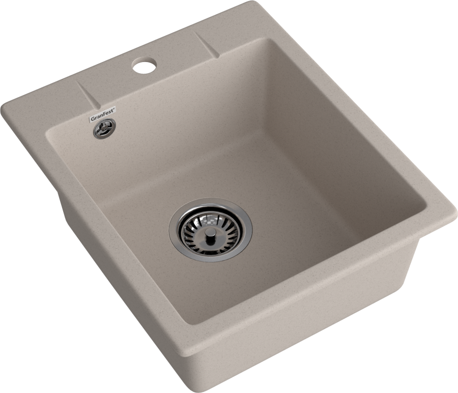 Мойка GranFest URBAN 242, 420х490 мм, песочный