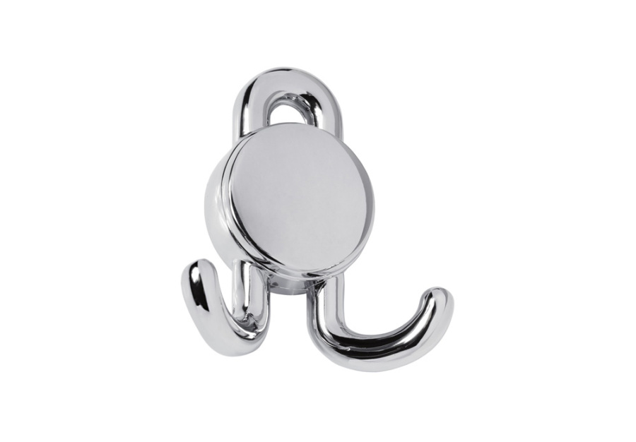 Крючок, 321, двухрожковый, металл, хром