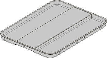 Крышка классическая для контейнера EINS2TOP 12л, серый