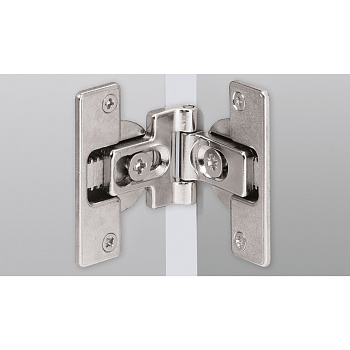 Средняя петля для складной двери, с регулировкой оси вращения, под запрессовку