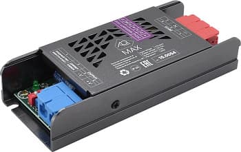 Трансформатор  60W/24V, IP20, компактный, без шнура, металлический, MAX AQ