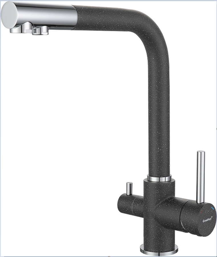 Смеситель GranFest 3611, d=50 мм, графит