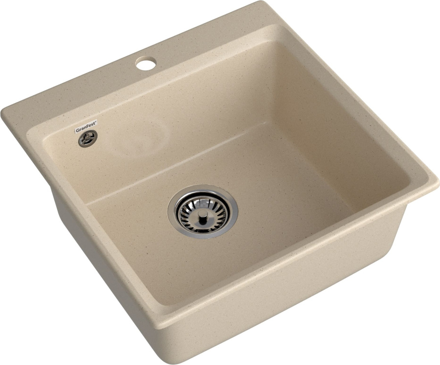 Мойка GranFest LEVEL 510, 510х500 мм, кашемир