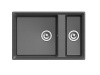 Мойка GranFest LEVEL 760K, 760х500 мм, графит