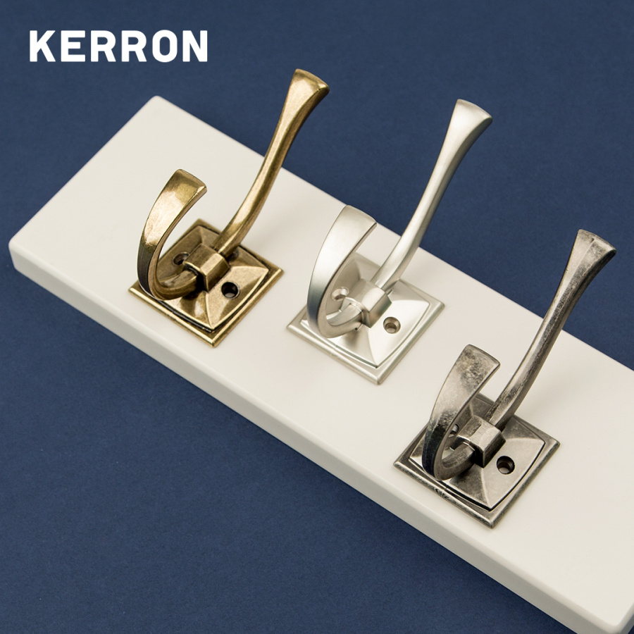 Крючок, KR 0390, двухрожковый, античная бронза