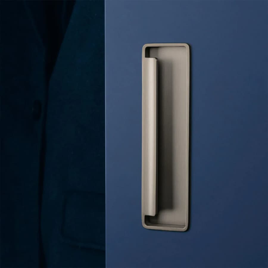 Ручка врезная, FOLD, 0542128Z23, 128мм, металл, никель