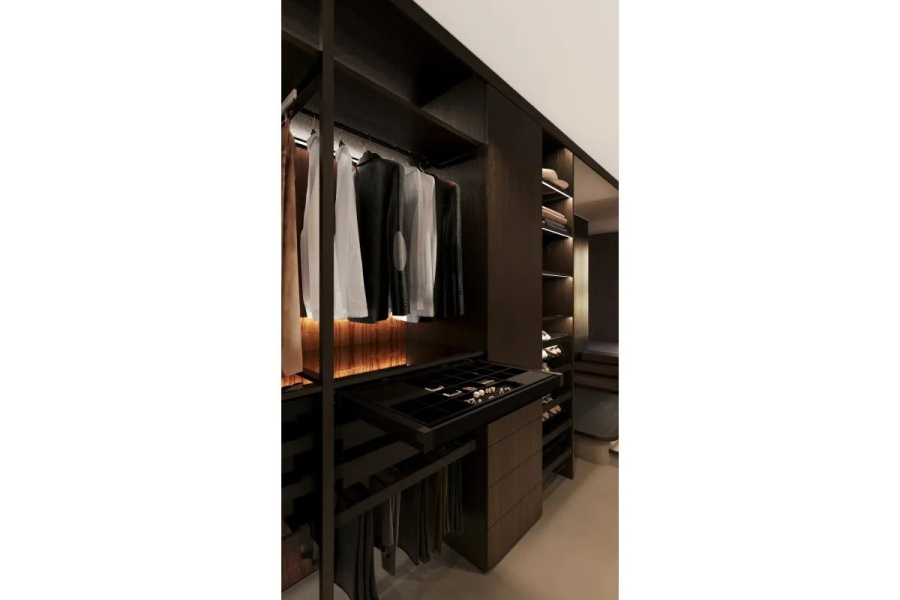 Корзина с органайзером в шкаф на 600мм, 485х560х85мм, полное выдвижение, с доводчиком, черная