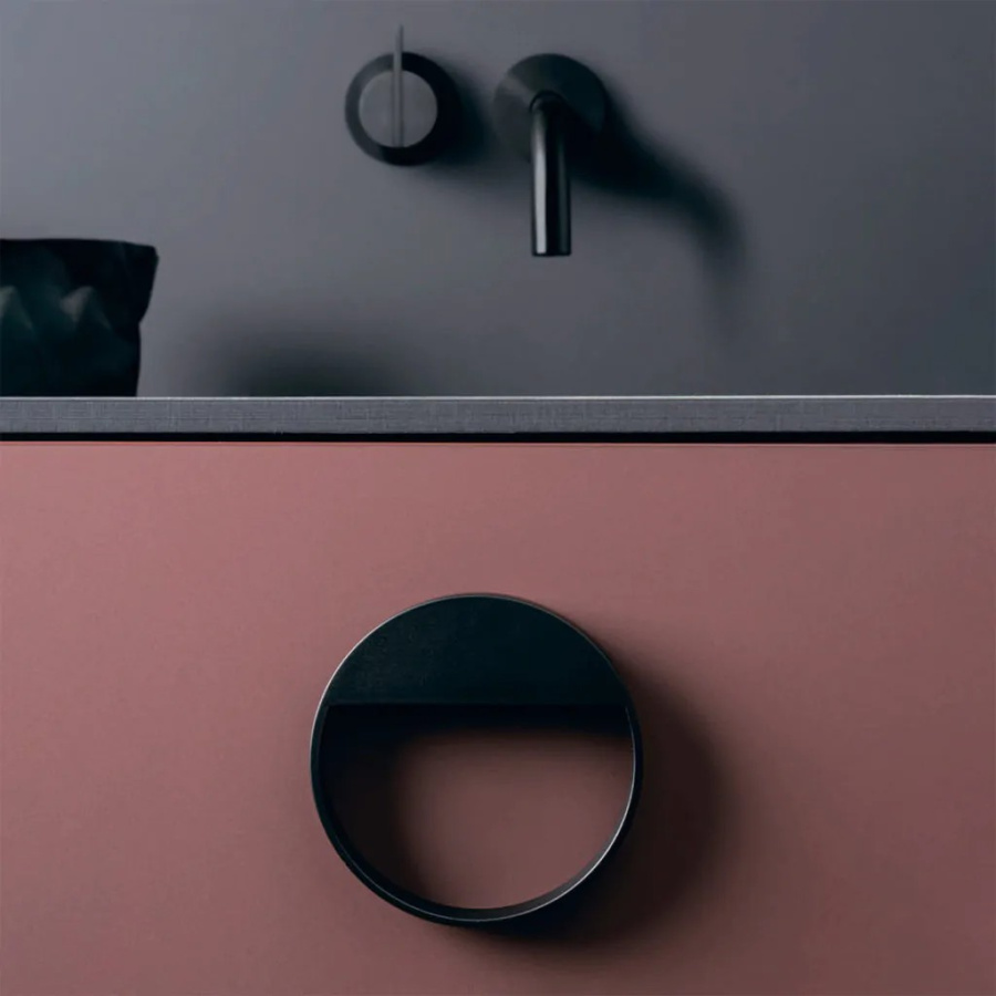 Ручка-скоба, BAU, 0496064ZM2, 64мм, металл, черный матовый, Viefe