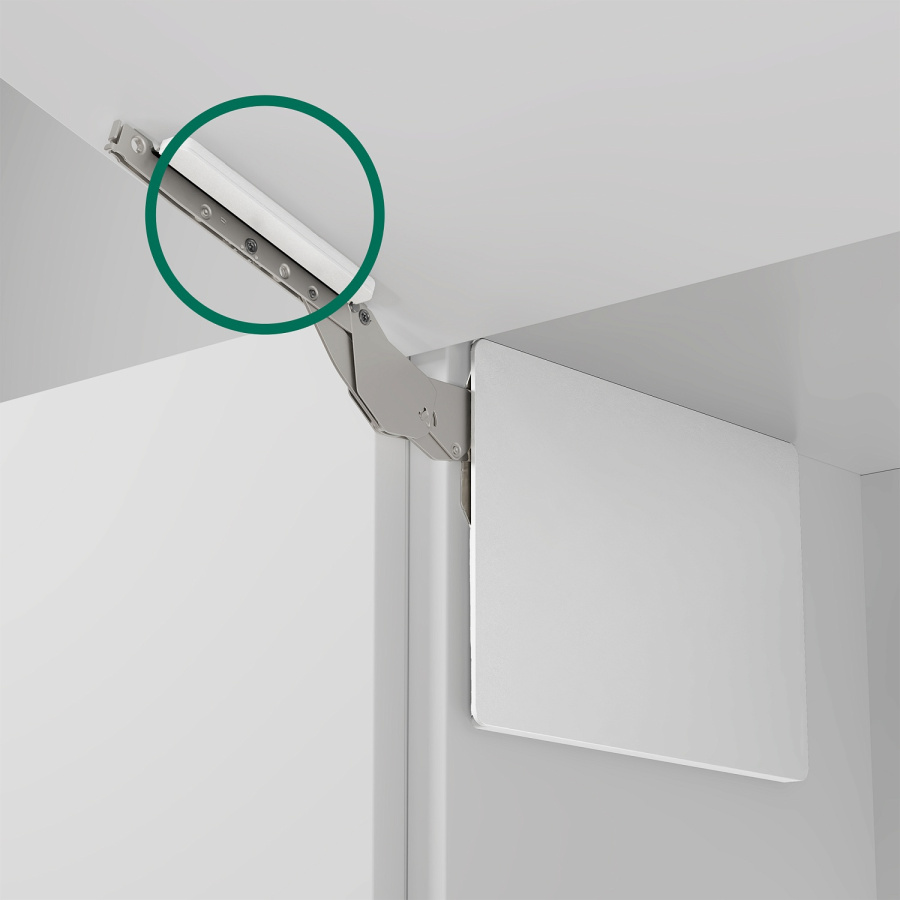 Комплект креплений к фасаду для Фри Слим (правое и левое) + заглушки, белый