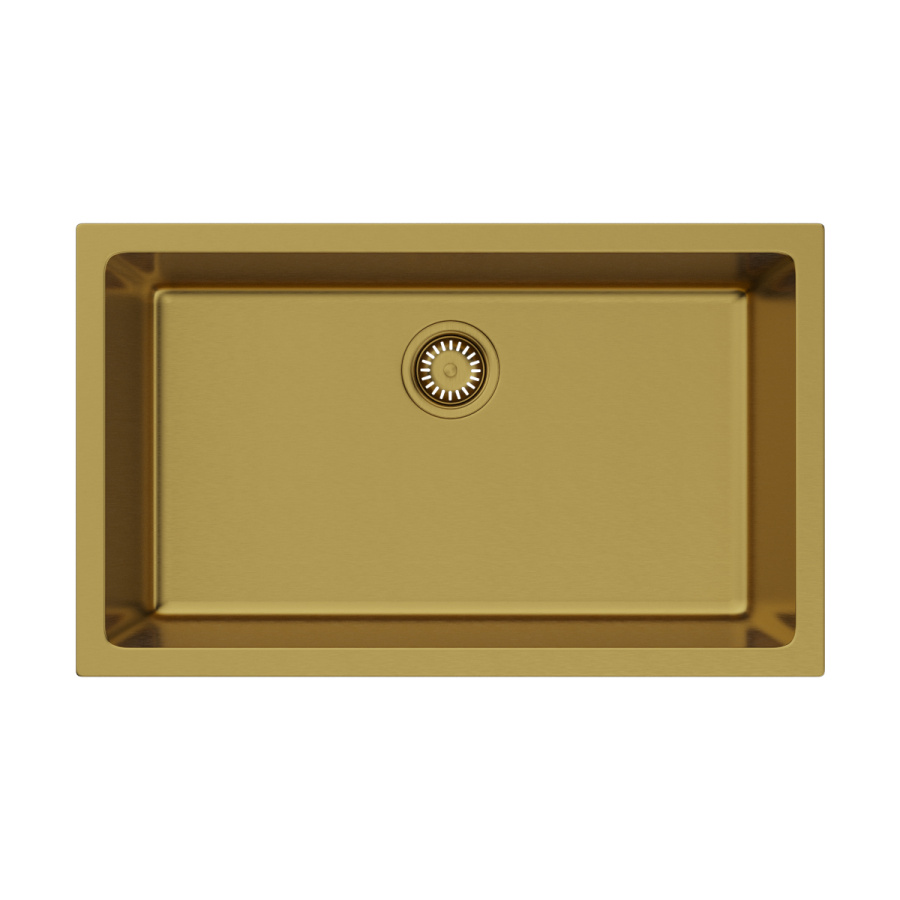 Мойка Okinoshima 76-U/I-G Matt, Natceramic/золото