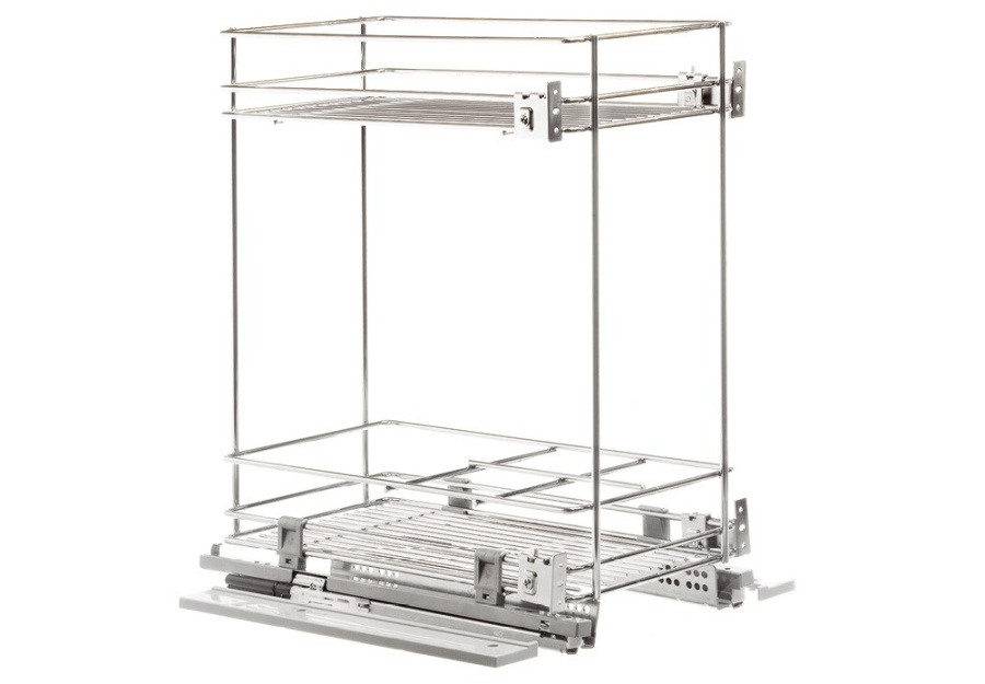 Корзина 450мм, 2 яруса, боков. нижн. крепление, с доводчиком, BLUM, Vibo