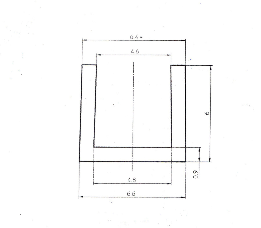 СТ-3 6мм Планка торцевая для щита L=600мм, П-образное сечение
