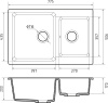 Мойка GranFest PRACTIK 780K, 775х506 мм, кашемир