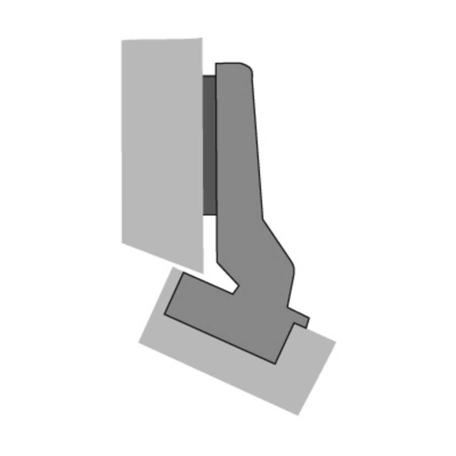 Петля INTERMAT 9936, накладная, +20°/95°, чашка TH42, d=35мм