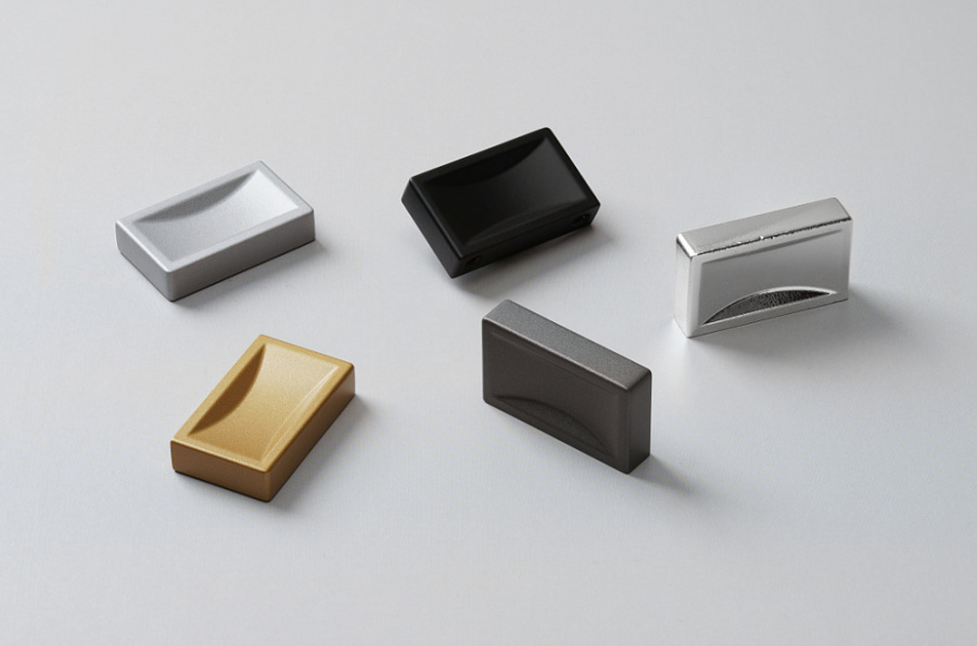 Ручка-кнопка, CМ8, 40х9х25мм, металл, графит