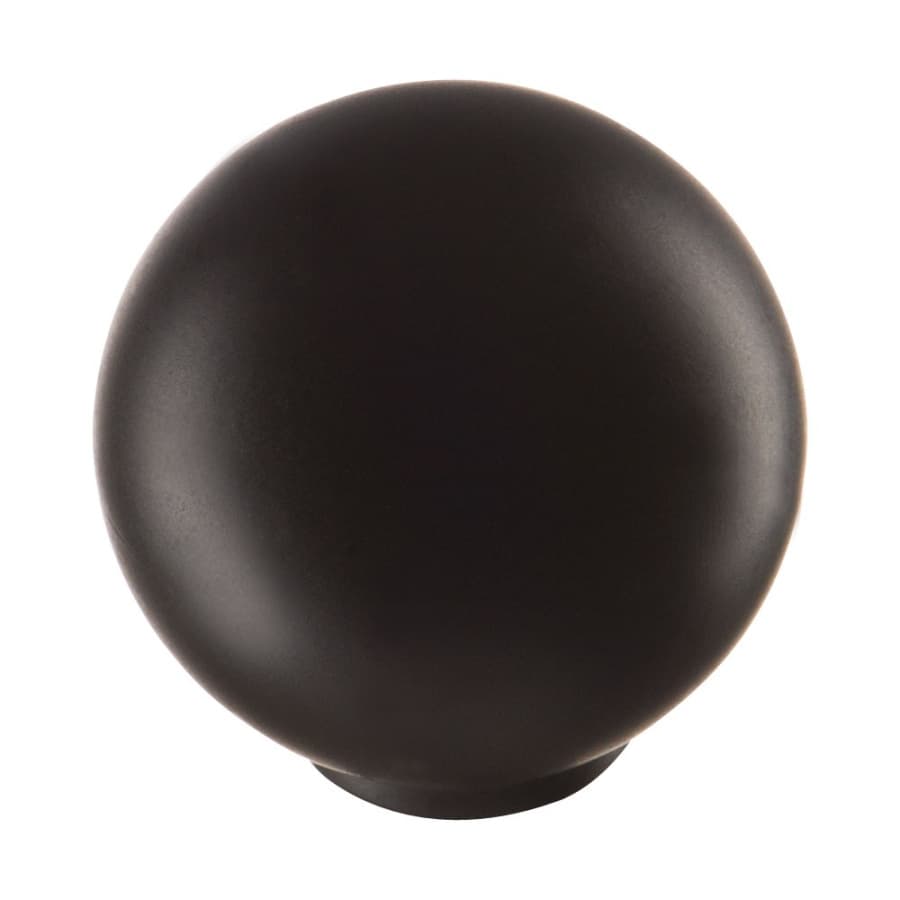 Ручка-кнопка, 626NEX, d=29мм, пластик, черный матовый, "Шар"