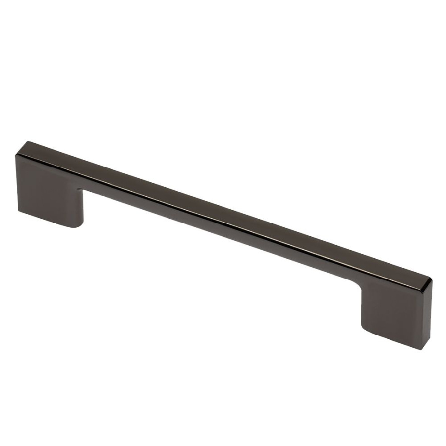 Ручка-скоба, UZ-819, 128мм, металл, черный хром