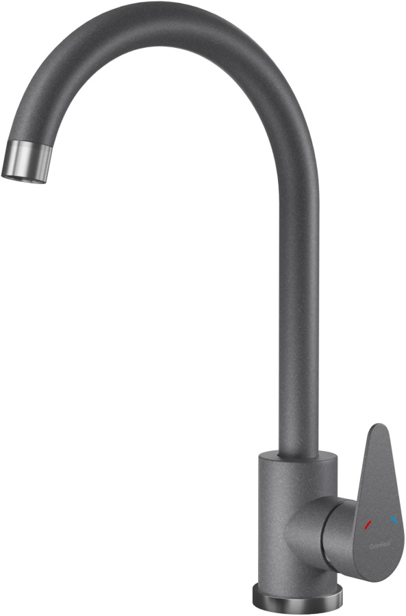 Смеситель GranFest Quarz Z-5412, темно-серый