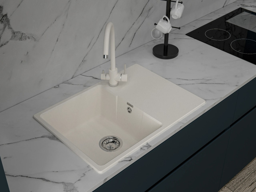 Мойка GranFest URBAN 668L, 680х490 мм, белый