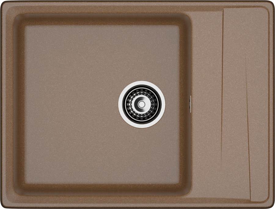 Мойка GranFest LEVEL 660L, 660х500 мм, терракот