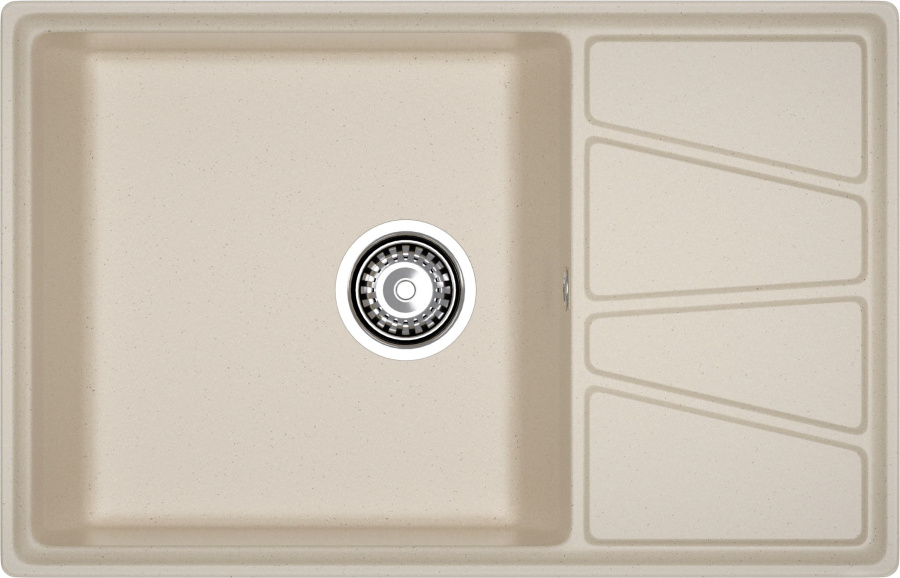 Мойка GranFest VERTEX V-780L, 780х500 мм, кашемир