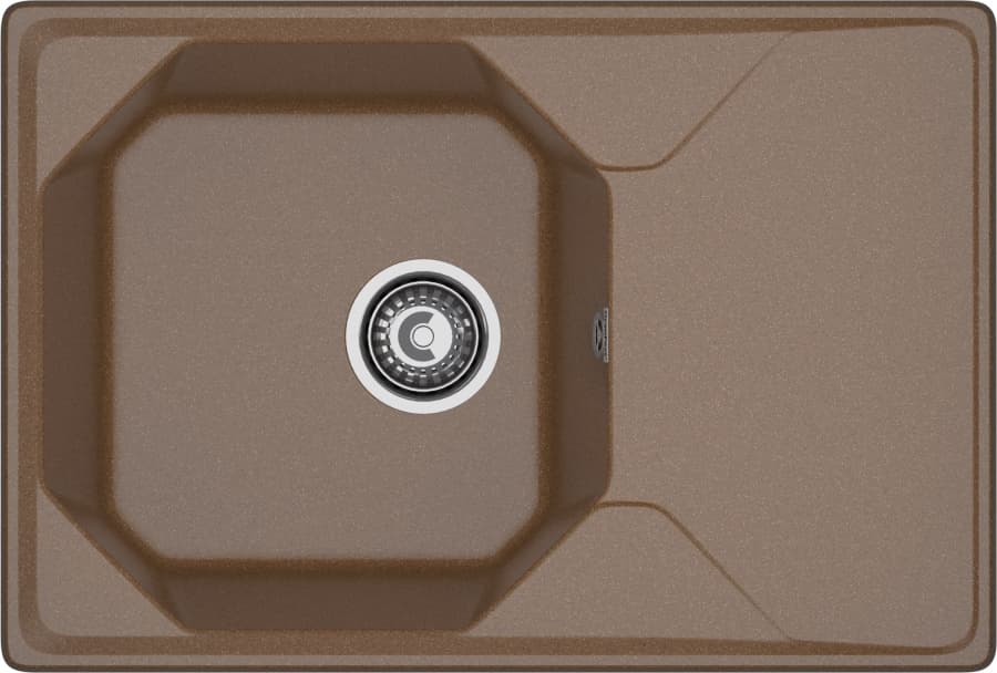 Мойка GranFest UNIQUE U-740L, 740х500 мм, терракот