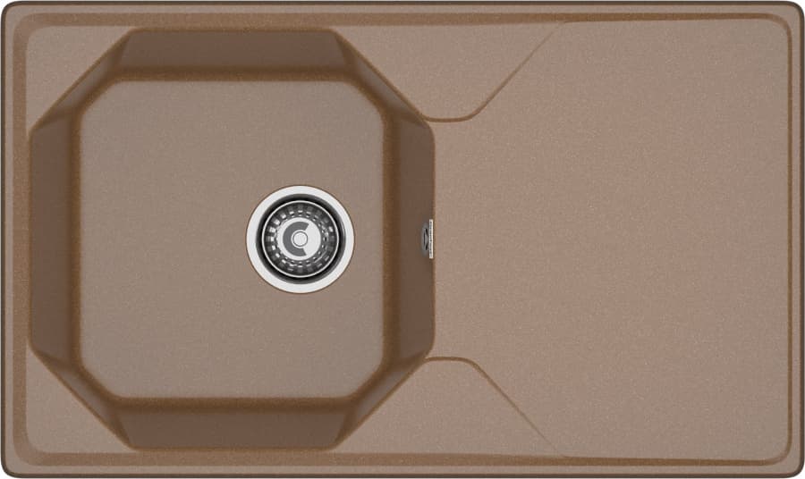 Мойка GranFest UNIQUE U-840L, 840х500 мм, терракот