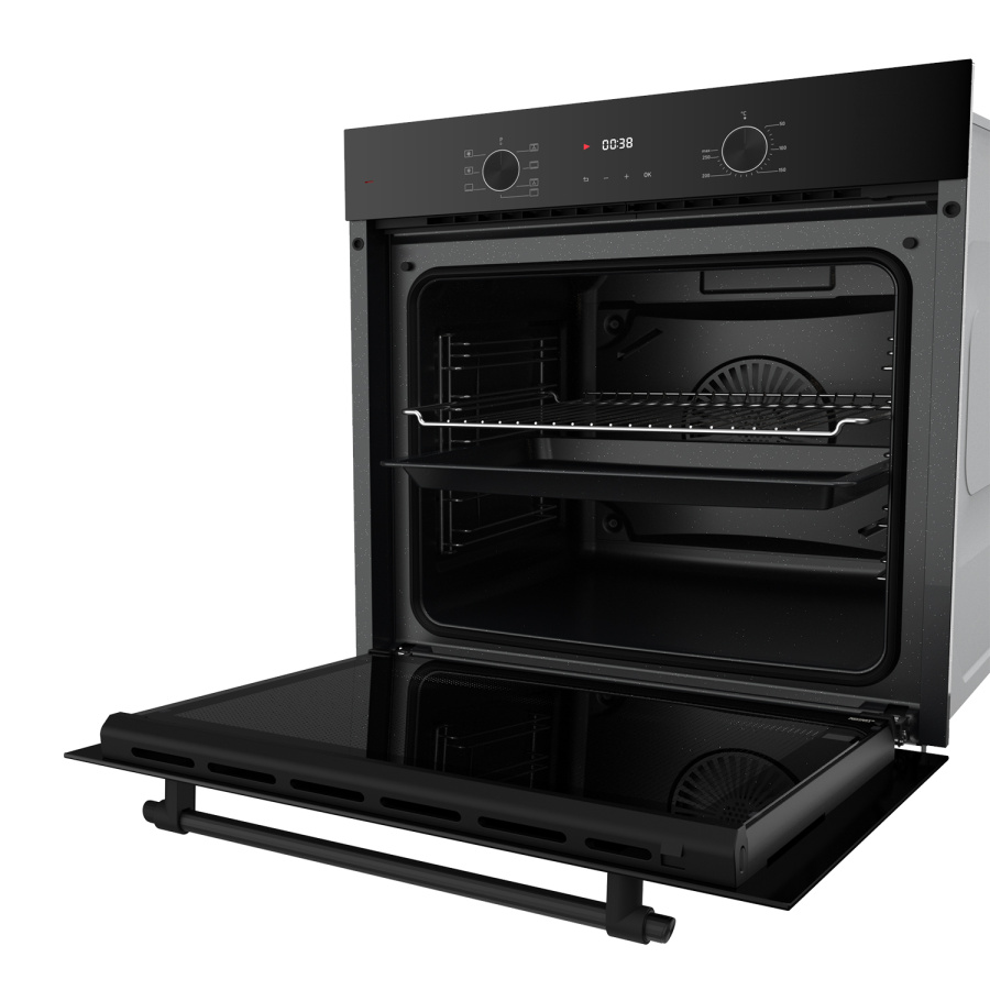 Духовой шкаф EDP 671 BBL MAX, 60 см, стекло, черный, Lex