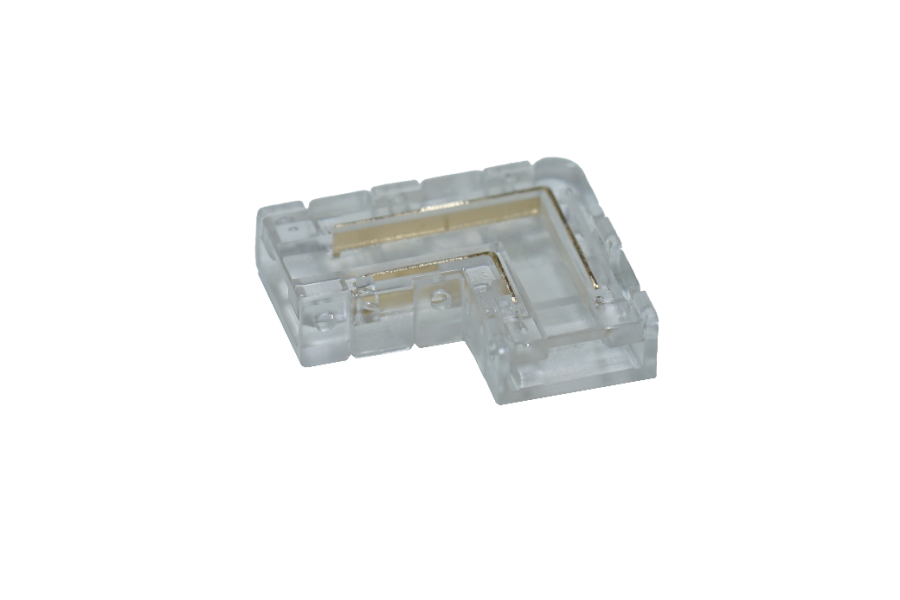 8мм. Коннектор угловой лента-лента для одноцветных лент, ножничный, Jet