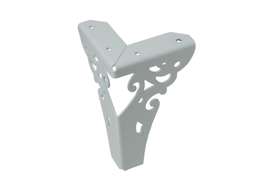 Опора нерегулируемая, h=150мм, металл, белый, JET