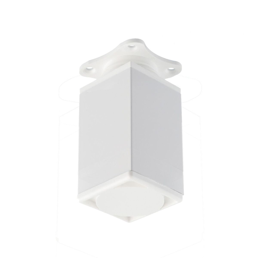 Опора регулируемая, 40х40мм, h= 80мм, алюминий/пластик, белый, GTV