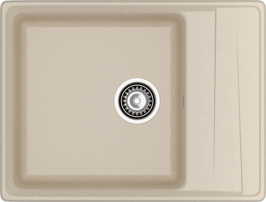 Мойка GranFest LEVEL 660L, 660х500 мм, кашемир
